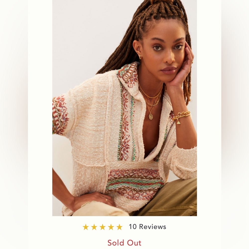 Anthropologie Pilcro Coastal Pullover Size Medium. Worn once